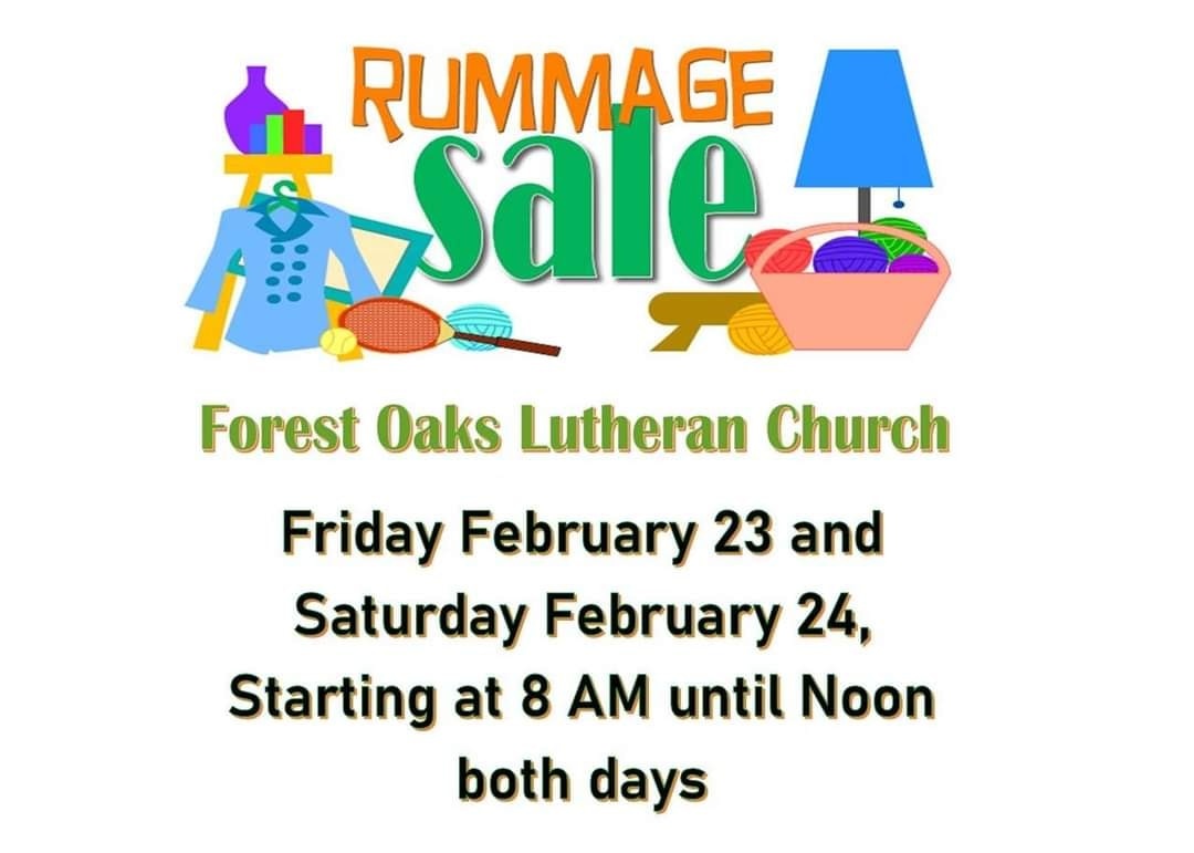Forest Oaks Lutheran Church Annual Rummage Sale