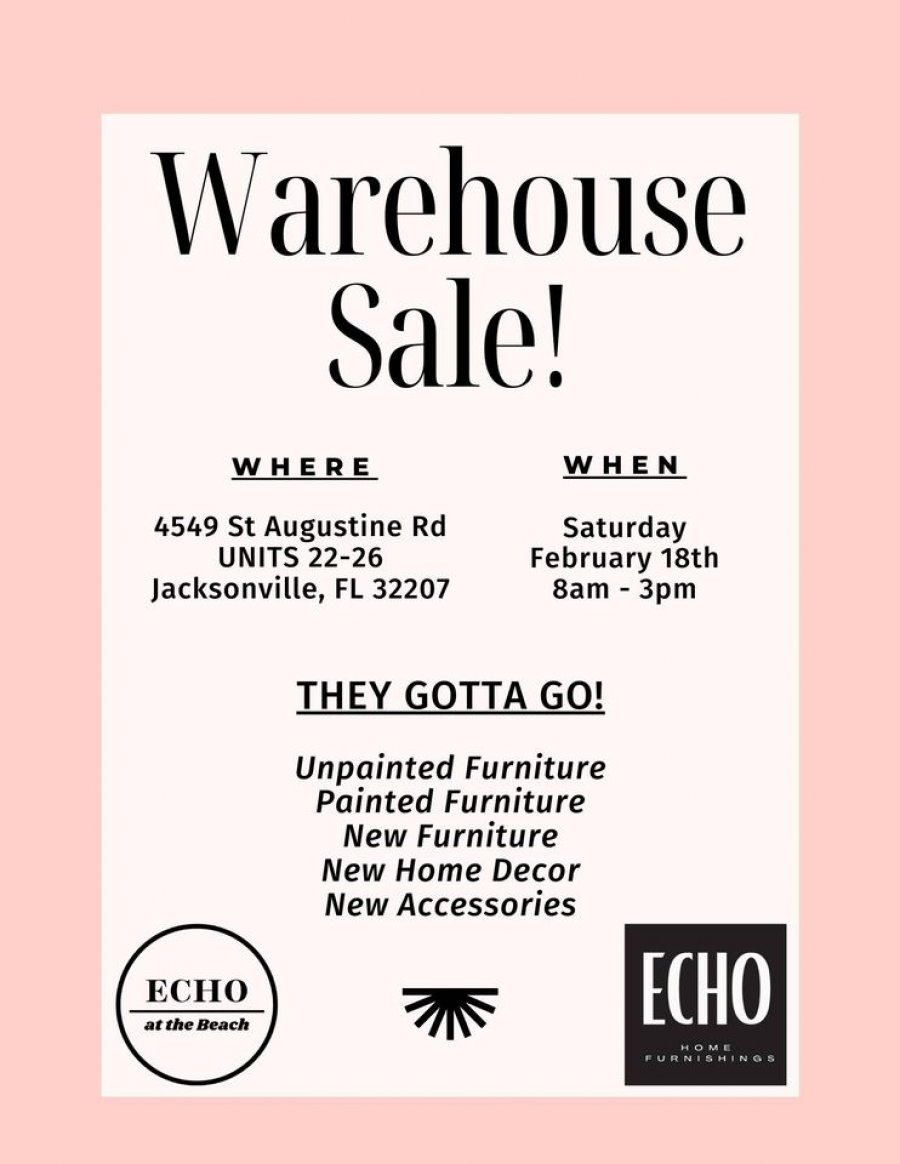Echo Warehouse Sale