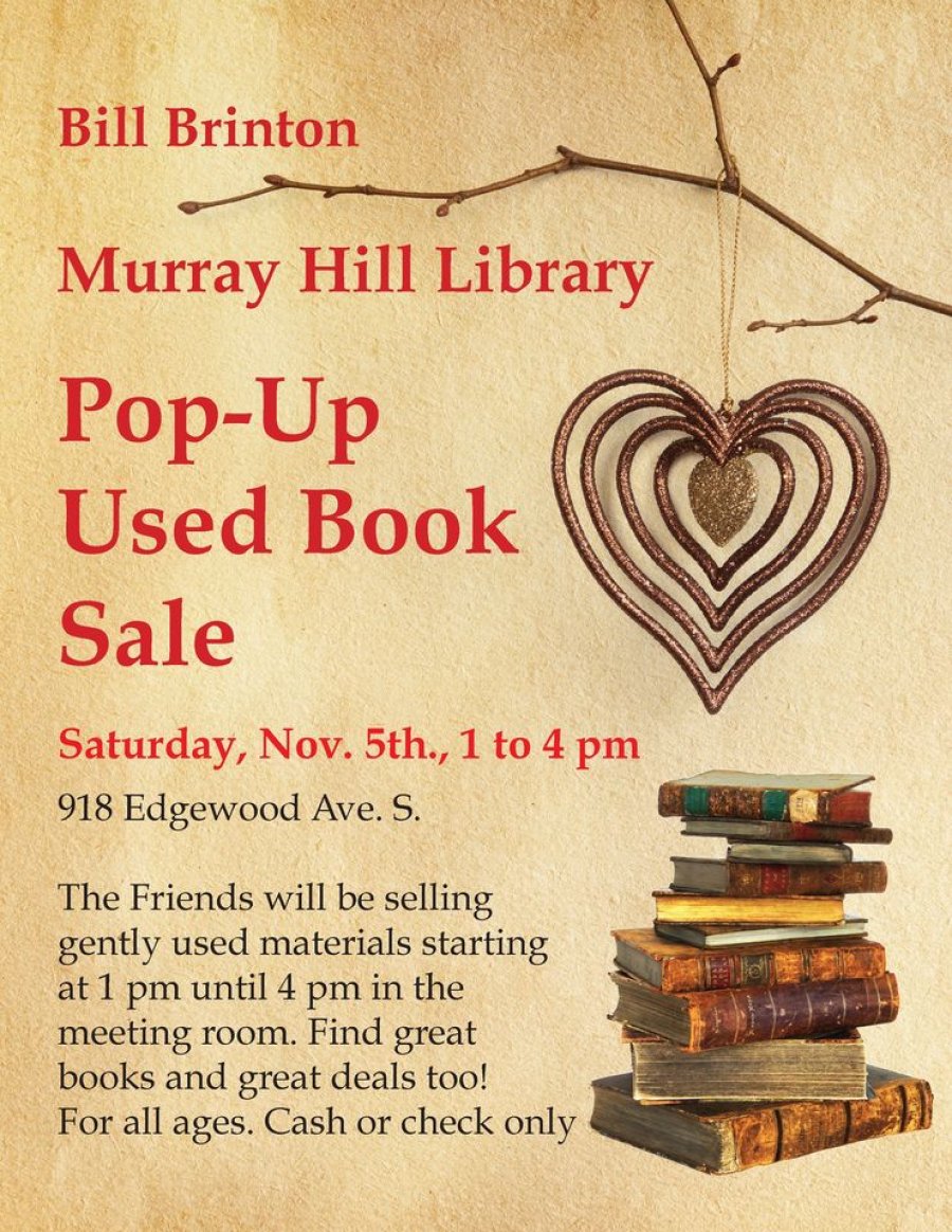 Friends of the Murray Hill Library Pop-Up Used Book Sale