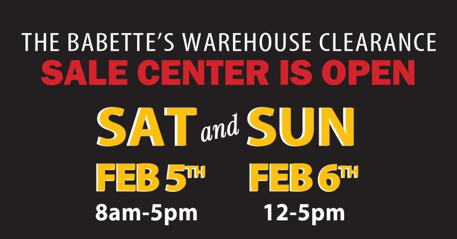 Babette's Warehouse Sale