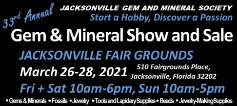 Jacksonville Fairgrounds 33rd Annual Gem and Mineral Show & Sale