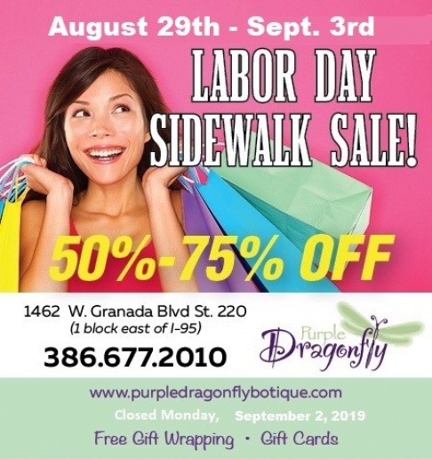 Purple Dragonfly Boutique Labor Day Sale 