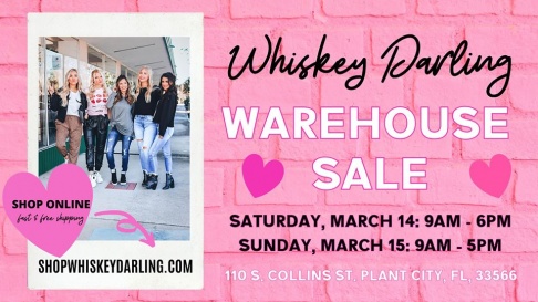Whiskey Darling Boutique Warehouse Sale