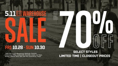 5.11 Tactical Tampa Warehouse Sale