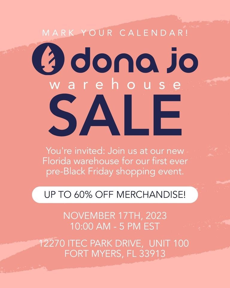 Dona Jo Warehouse Sale