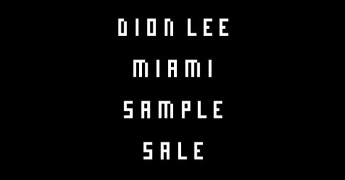 Dion Lee Miami Sample Sale