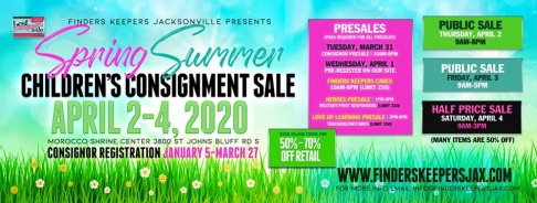 Spring/Summer 2020 Finders Keepers Children's Consignment Sale