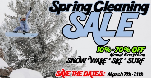 Performance Ski and Surf of Orlando 31st Annual Spring Cleaning Sale