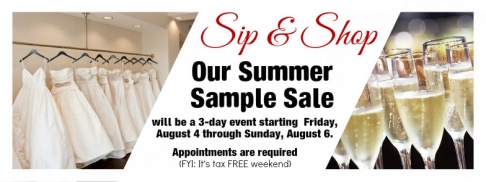 Sip & Shop: Summer Sample Sale - 2