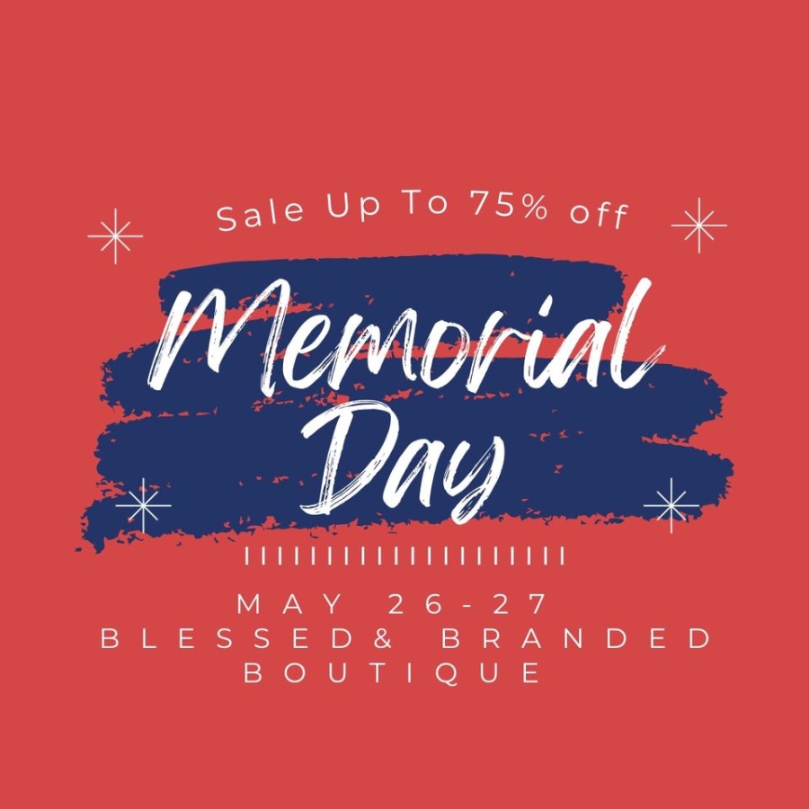 Blessed and Branded Boutique Memorial Day Sale