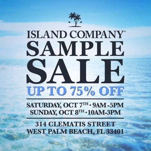 Island Company Sample Sale